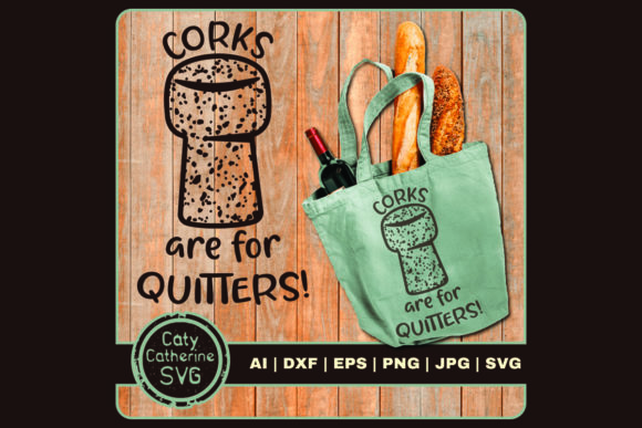 Corks Are for Quitters: A Bold Embroidery Statement