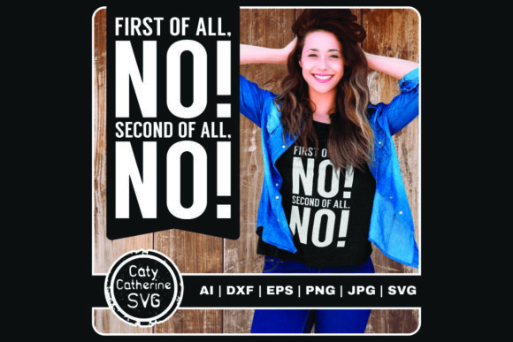First of All No Second of All No: A Bold Embroidery Design for the Right Projects
