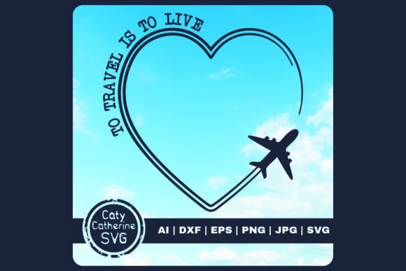 To Travel Is to Live Love Heart Airplane Embroidery Design Review